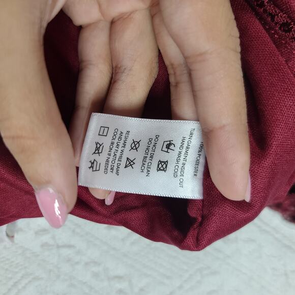 Lucy in the Sky Sequin bodycon mini red dress Size XS Holiday Party Festival - Picture 10 of 12